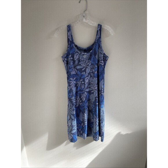 Columbia OMNI Freeze Advanced Cooling Sleeveless Tank Dress PFG Blue Medium - Picture 4 of 5